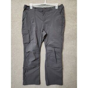 Duluth Heirloom Gardening Pants Womens 16x31 Gray Utility Double Knee Ripstop